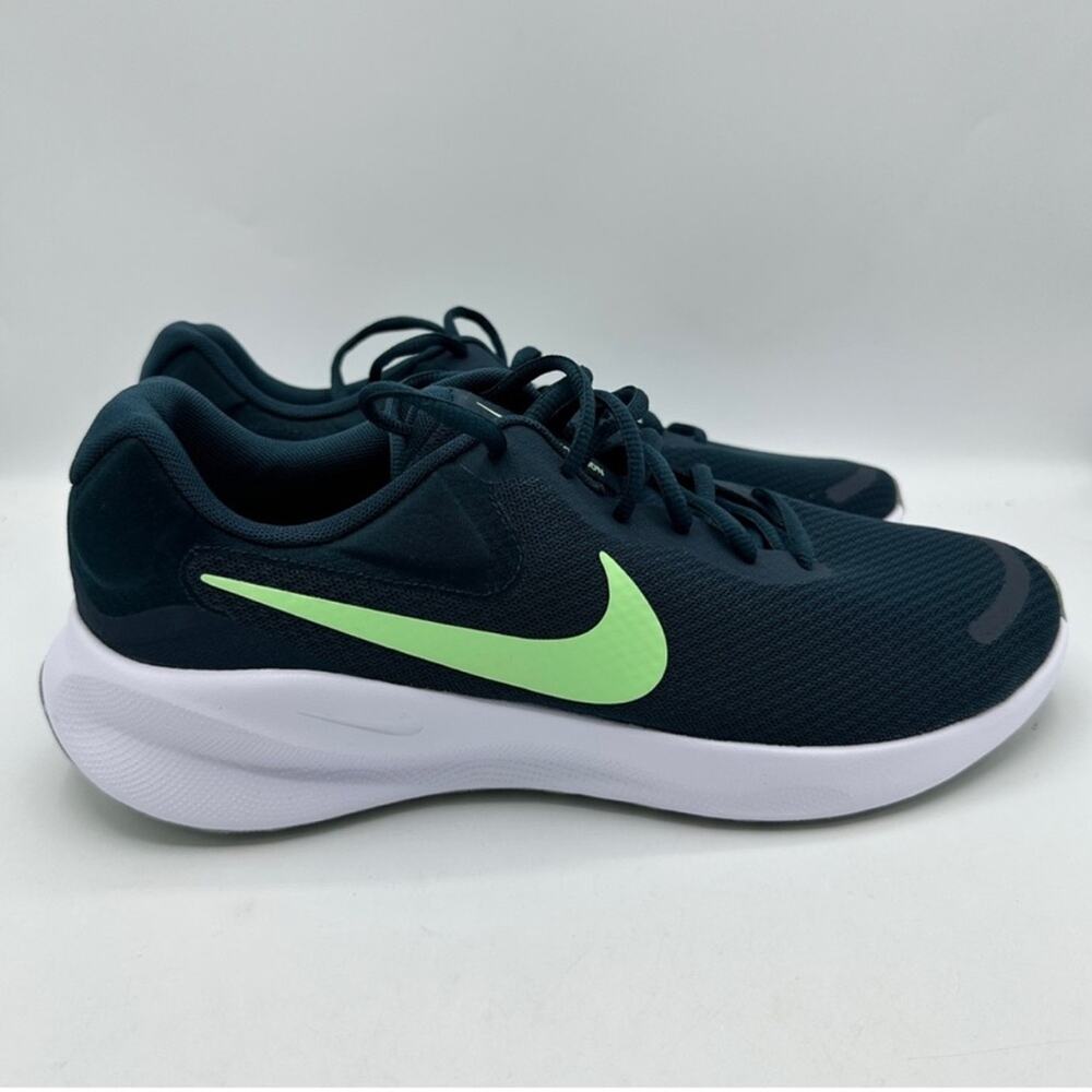 Nike Mens Revolution 7 Running Shoes Size 10.5 FB2207 401 Blue/Green‎